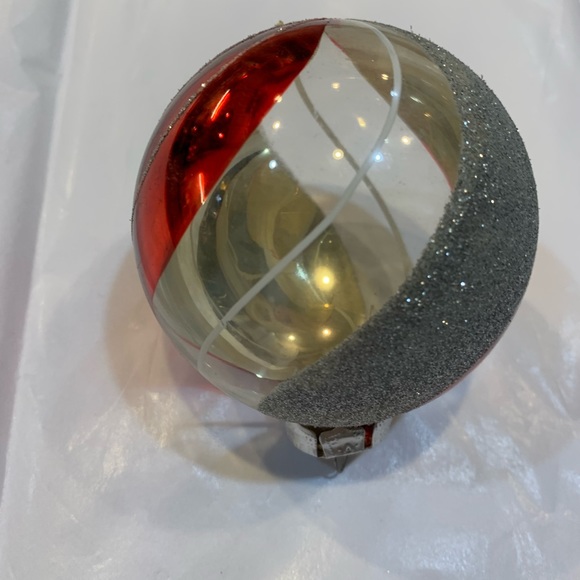 Beautiful lot 9 Pottery Barn Mercury Glass Ornaments Onion Candy Cane Pinecone - Picture 15 of 16